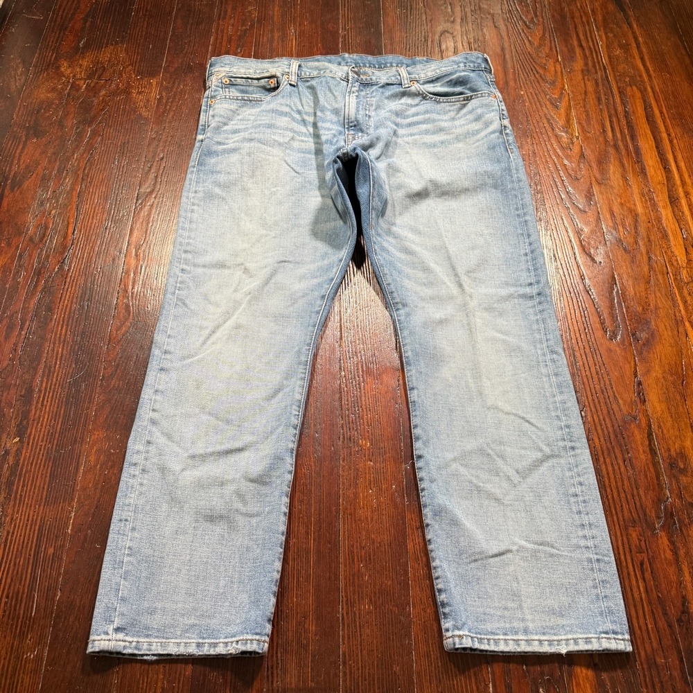 Ralph Lauren Denim & Supply Jeans Mens 40x30 Blue Straight Leg Faded Whiskers